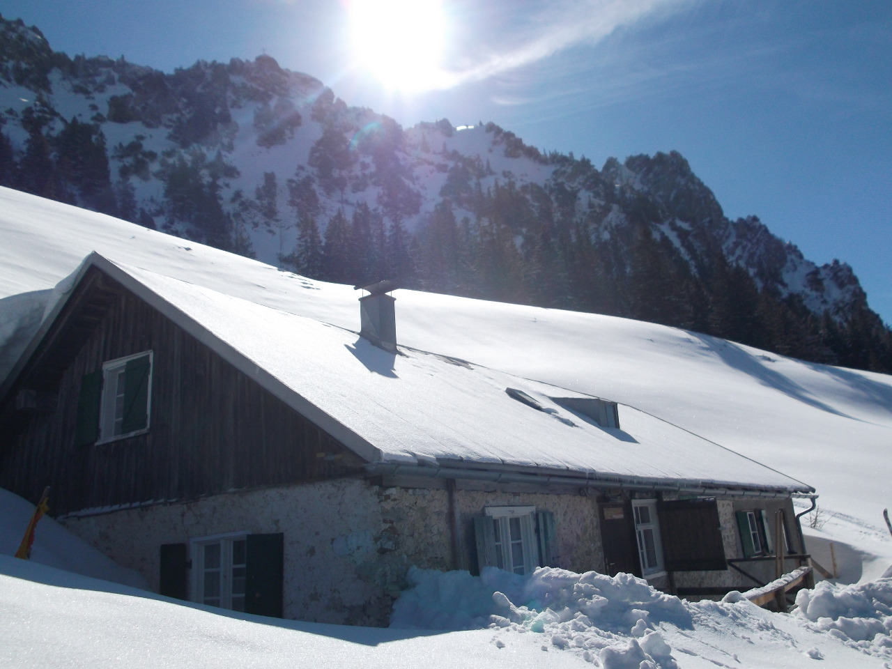 Alpe Älpele Jungholz, Winteraufnahme
